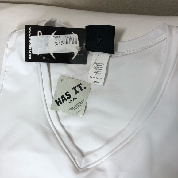 DTL Lycra Made In USA White Blue Blink Top and Skort Tennis Golf Set  L - Picture 9 of 16